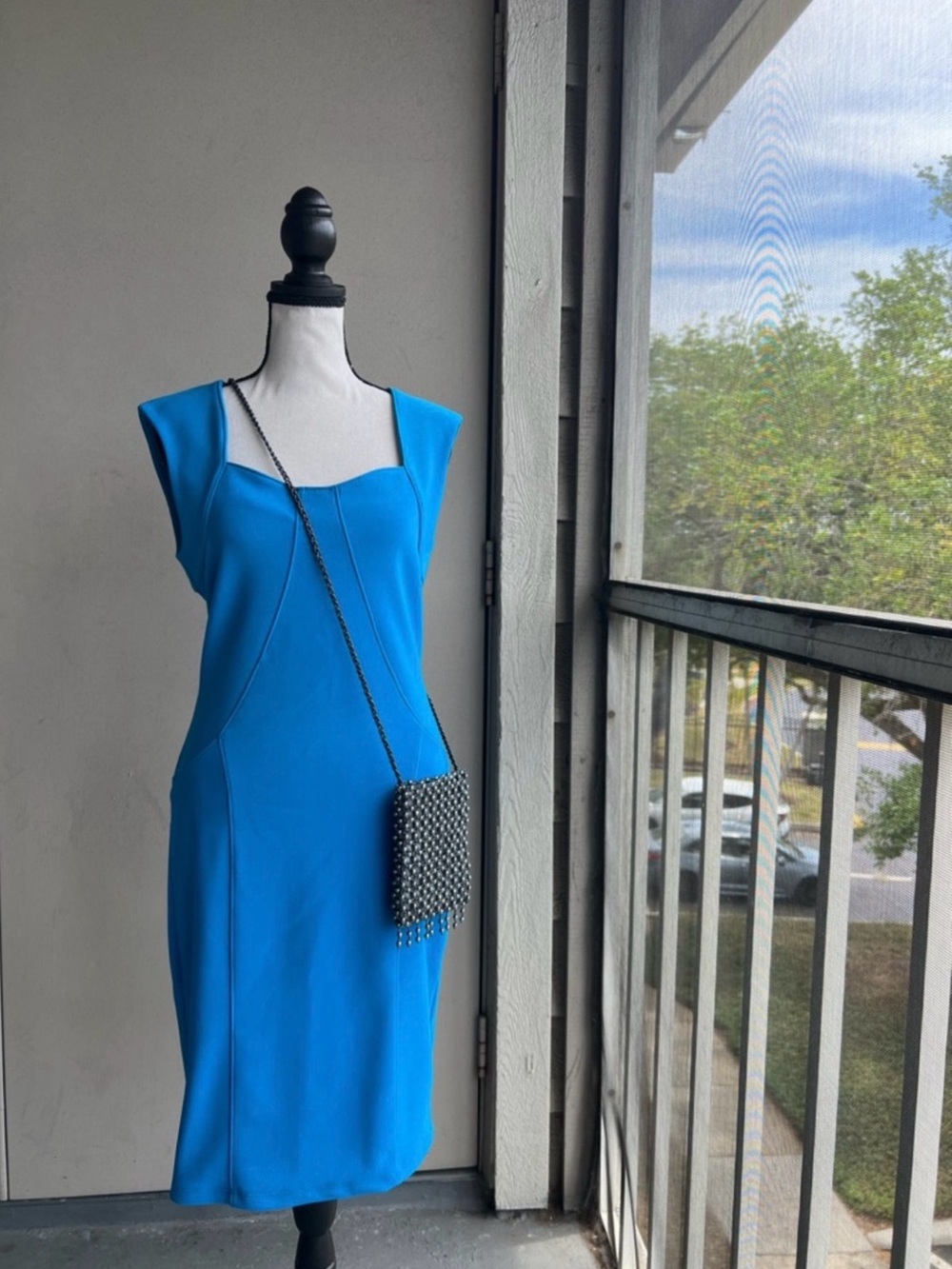 Y2K Frederick’s of Hollywood Blue Bodycon Dress
